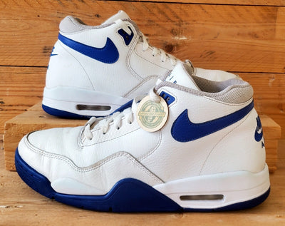 Nike Flight Legacy Mid Leather Trainers UK8.5/US9.5/EU43 BQ4212-103 White/Blue