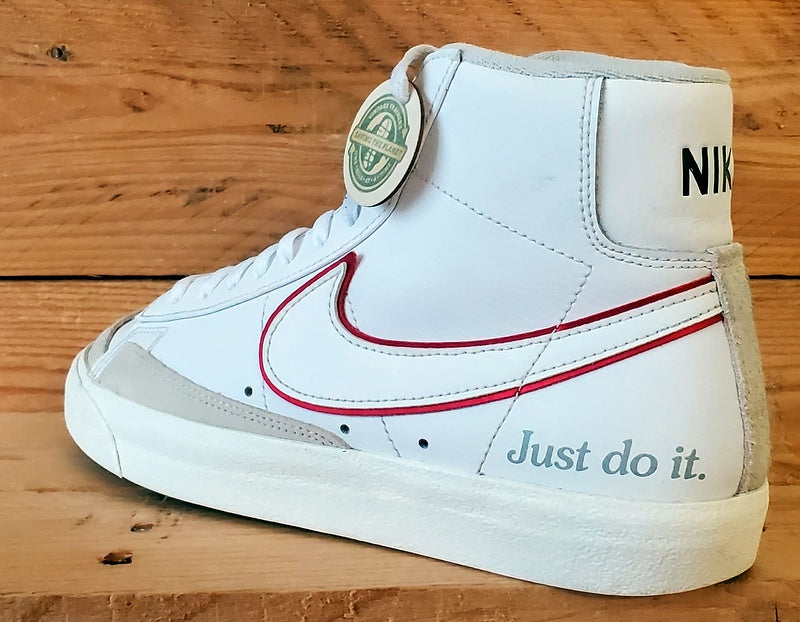 Nike Blazer 77 Just Do It Mid Leather Trainers UK6/US7/EU40 DQ0796-100 White