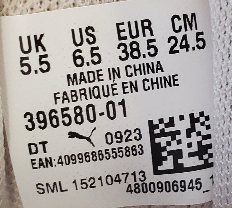 Puma 180 Low Suede Trainers UK5.5/US6.5/EU38.5 396580-01 Sugared Almond