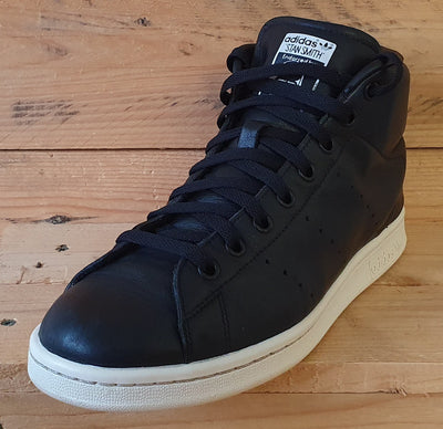 Adidas Originals Stan Smith Mid Leather Trainers UK8/US8.5/E42 S77452 Core Black