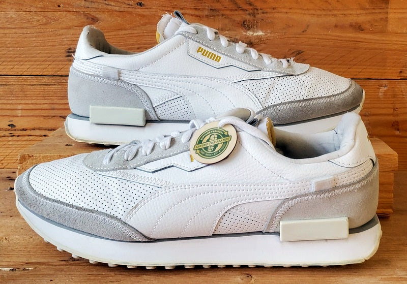 Puma Future Rider Low Leather Trainers UK10.5/US11.5/EU45 383923-01 White