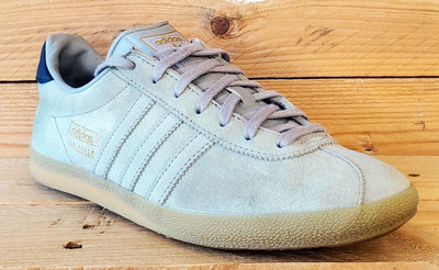 Adidas Gazelle Low Suede Trainers UK5/US5.5/EU38 BA8669 Grey/Gum Sole