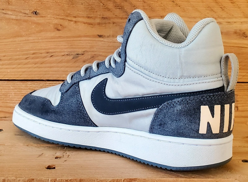 Nike Court Borough Premium Mid Trainers UK6/US8.5/EU40 844907-005 Pure Platinum