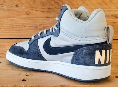 Nike Court Borough Premium Mid Trainers UK6/US8.5/EU40 844907-005 Pure Platinum