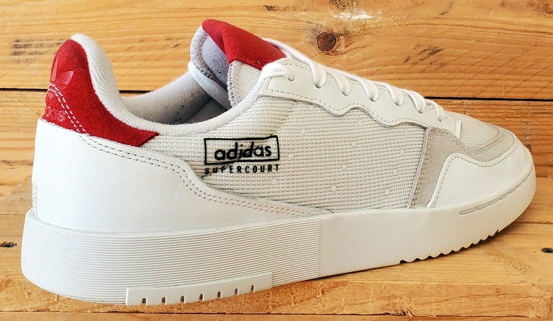 Adidas Supercourt Low leather/Textile Trainers UK9/US9.5/EU43 EF5881 White