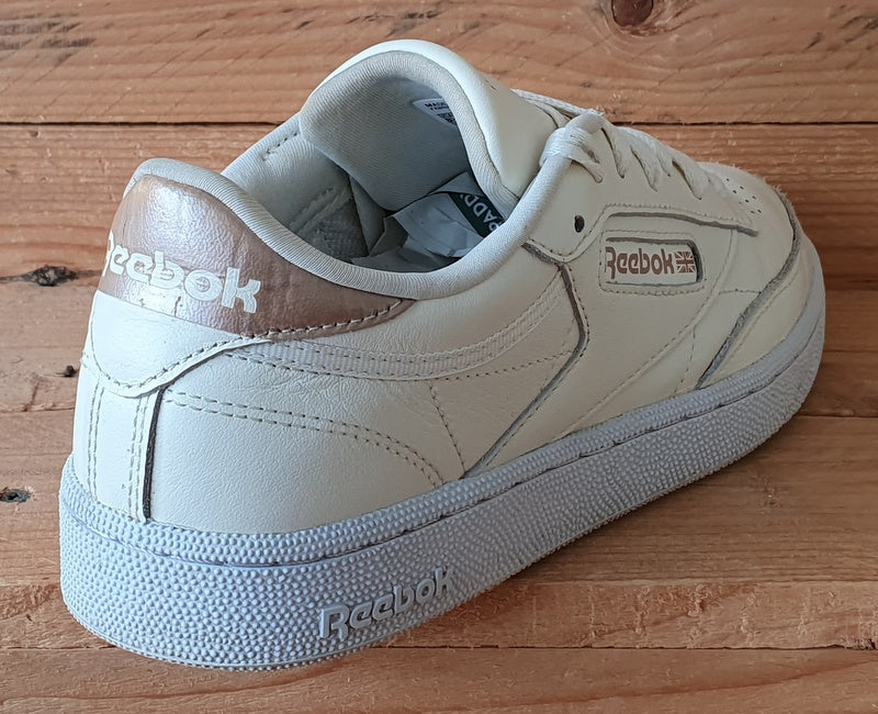 Reebok Club C 85 Low Leather Trainers UK6/US8.5/EU39 FX3030 Chalk/Bronze