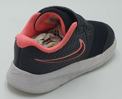 Nike Star Runner 2 Textile Kids Trainers AT1803-002 Black/White UK7.5/US8C/EU25
