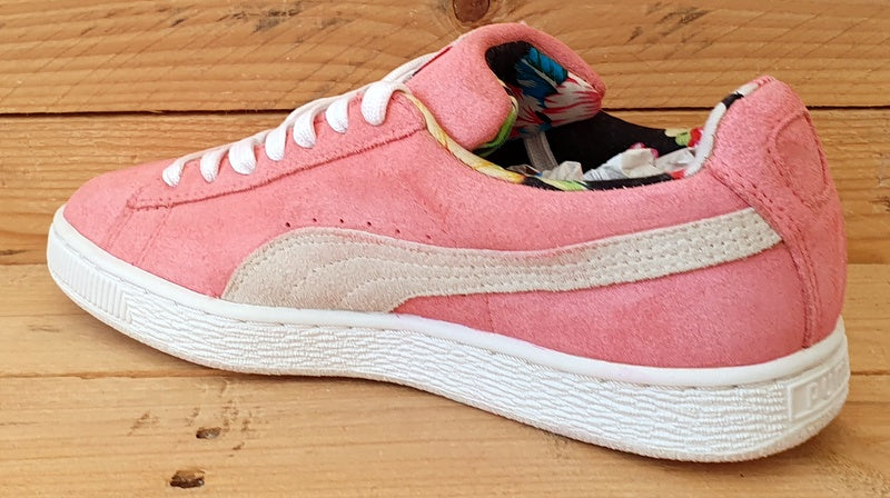 Puma Suede Classic Low Trainers 357626 04 Pink Floral/White UK4/US6.5/EU37