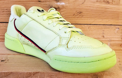 Adidas Continental 80 Leather Trainers UK8/US8.5/EU42 B41675 Semi Frozen Yellow