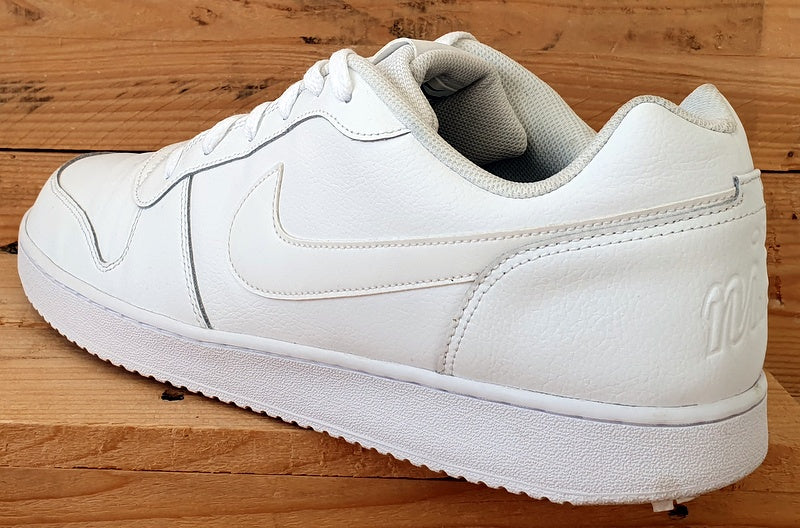 Nike Ebernon Low Leather Trainers UK14/US15/EU49.5 AQ1775-100 Triple White