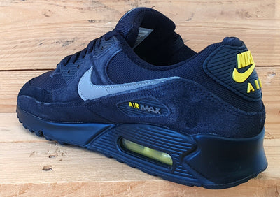 Nike Air Max 90 Low Suede Trainers UK7/US8/EU41 DO6706-001 Black/Yellow