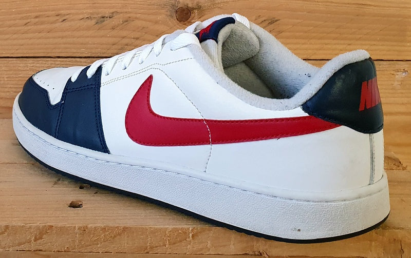 Nike Backboard Low Leather Trainers UK8/US9/EU42.5 378336-162 White/Navy/Red