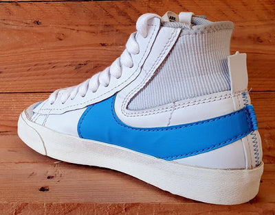 Nike Blazer 77 Jumbo Mid Leather Trainers UK6/US7/EU40 DD3111-103 White/Blue