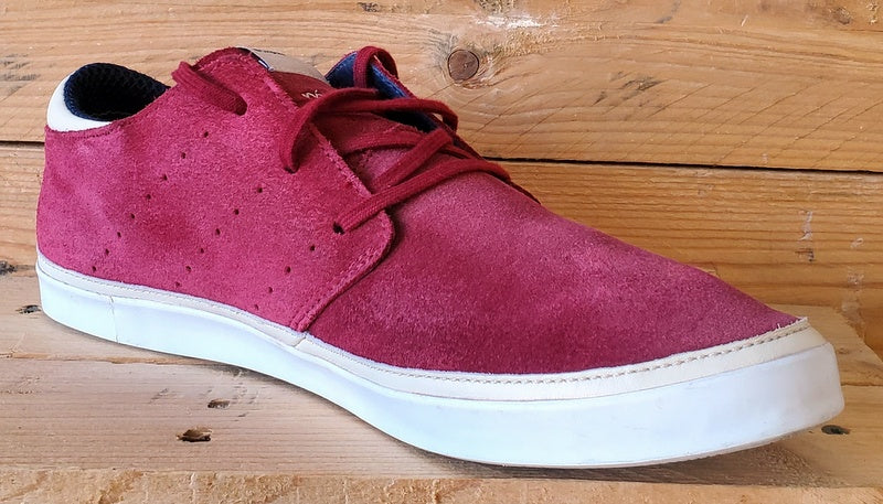 Adidas Originals Low Suede Trainers UK10/US10.5/EU44.5 G63969 Red/White