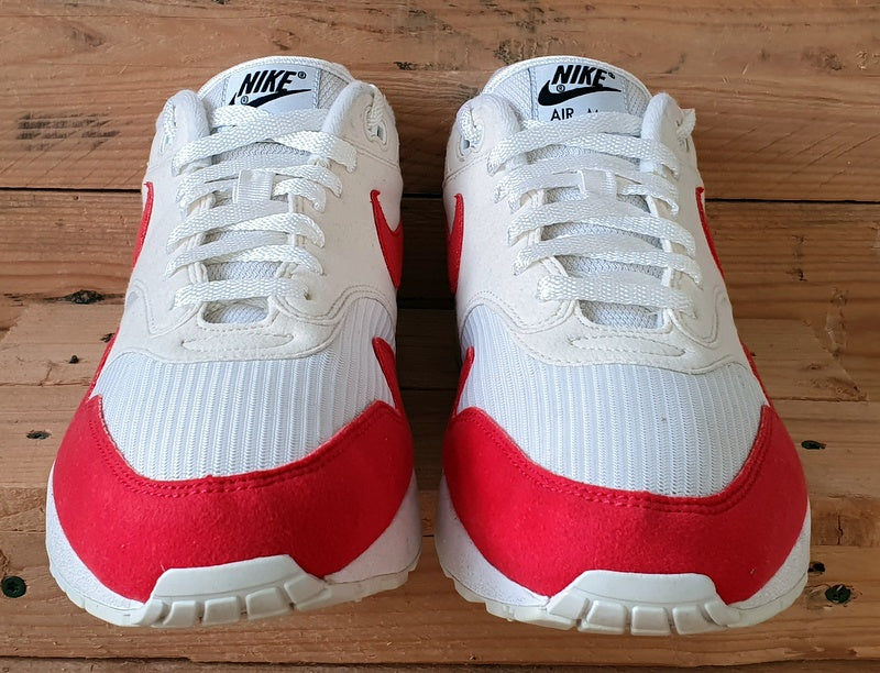 Nike Air Max 1 By You Low Suede Trainers UK11/US12/EU46 CN9671-991 White/Red