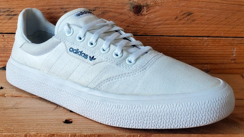 Adidas 3MC Vulc Low Canvas Trainers UK9/US9.5/EU43 B22705 Triple White