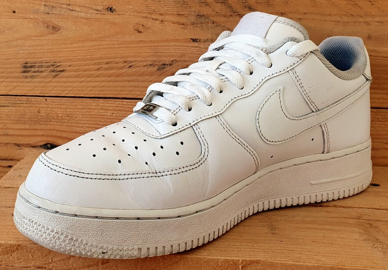 Nike Air Force 1 Low Leather Trainers UK9.5/US10.5/E44.5 CW2288-111 Triple White