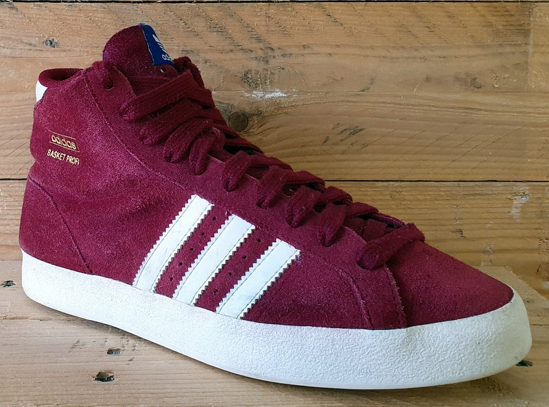 Adidas Originals Basket Profi Mid Suede Trainers UK6/US6.5/EU39 Q23332 Red