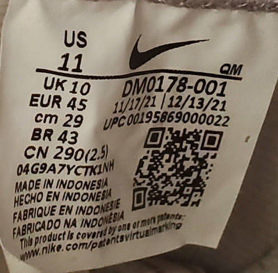 Nike Blazer Mid Suede Trainers UK10/US11/EU45 DA1078-001 Grey/Sail