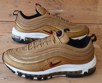 Nike Air Max 97 Gold Bullet Leather Trainers UK7/US8/EU41 DM0028-700 Gold/White