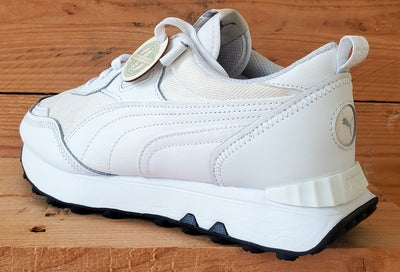 Puma Rider FV Low Textile/Leather Trainers UK6/US7/EU39 387172-02 White