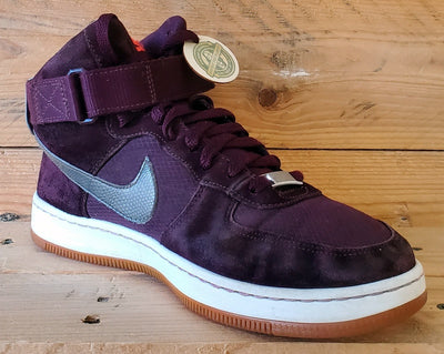 Nike Air Force 1 Ultra Force Suede Trainers UK6/US8.5/EU40 654851-600 Burgundy