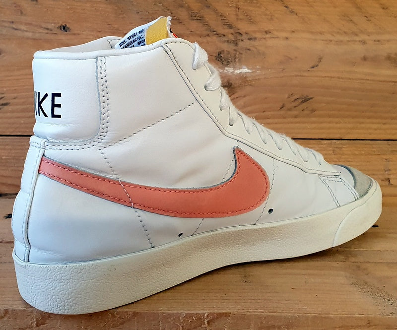 Nike Blazer 77 Mid Leather Trainers UK5/US7.5/E38.5 CZ1055-110 White Atomic Pink