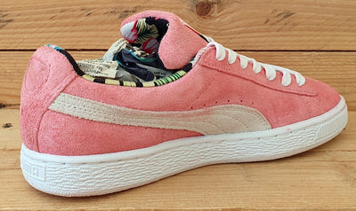 Puma Suede Classic Low Trainers 357626 04 Pink Floral/White UK4/US6.5/EU37