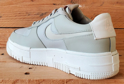 Nike Air Force 1 Pixel Leather Trainers UK5/US7.5/EU38.5 CK6649-104 Stone Bone