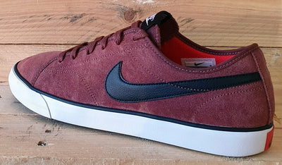 Nike Primo Court Low Suede Trainers UK8/US9/EU42.5 644826-261 Dark Red/Black