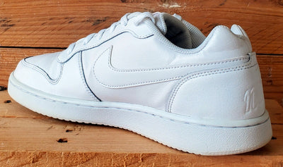 Nike Ebernon Low Leather Trainers UK8.5/US9.5/EU43 AQ1775-100 Triple White