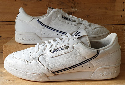 Adidas Continental 80 Low Leather Trainers UK11/US11.5/EU46 FV7870 White/Blue