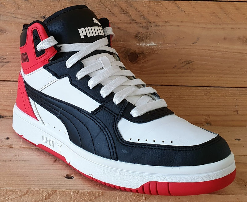 Puma Rebound Joy Mid Leather Trainers UK7/US8/EU40.5 374765-03 High Risk Red