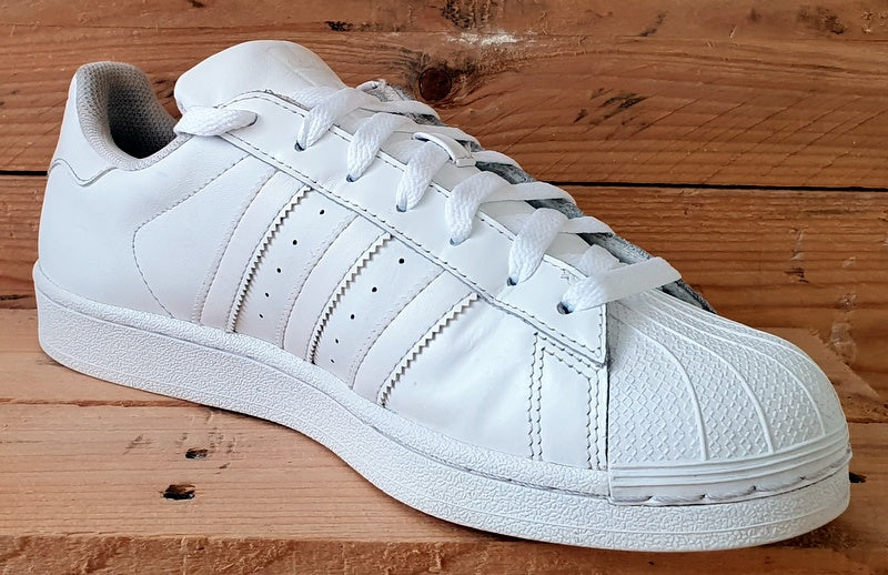 Adidas Superstar Foundation Leather Trainers UK8/US8.5/EU42 B27136 Triple White