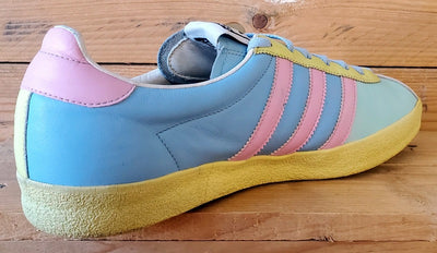 Adidas Gazelle Easter Low Leather Trainers UK10/US10.5/EU44.5 015572 Blue/Pink