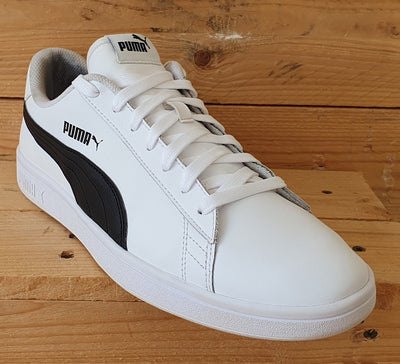 Puma Smash V2 Low Leather Trainers UK10/US11/EU44.5 365215-01 White/Black