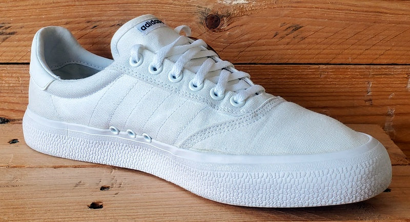 Adidas 3MC Vulc Low Canvas Trainers UK9/US9.5/EU43 B22705 Triple White