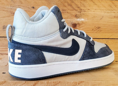 Nike Court Borough Premium Mid Trainers UK6/US8.5/EU40 844907-005 Pure Platinum