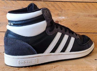 Adidas Top Ten Mid Leather Trainers UK8.5/US9/EU42.5 GX0742 Black/White