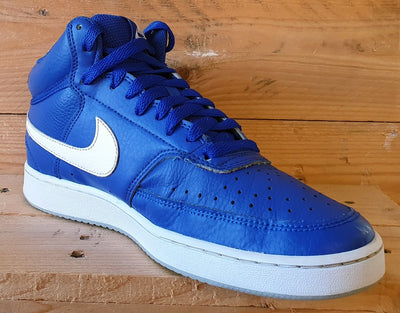 Nike Court Vision Mid Leather Trainers UK6/US7/EU40 CD5466-400 Hyper Blue