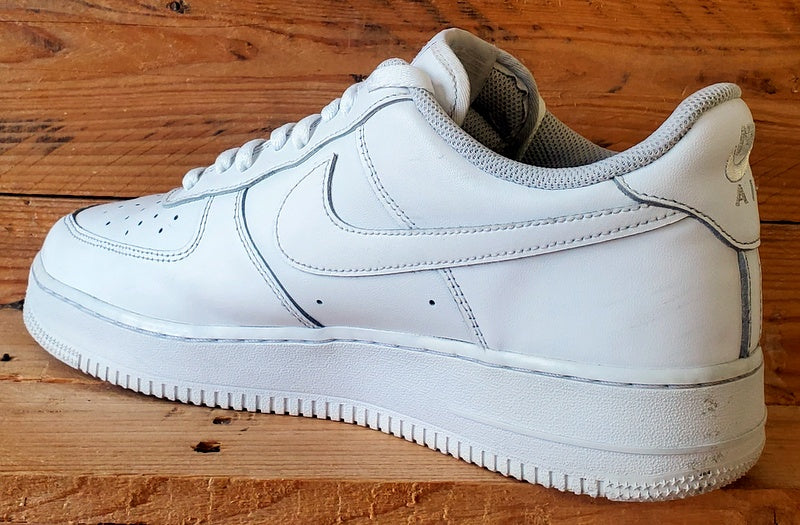 Nike Air Force 1 Low Leather Trainers UK10/US11/EU45 CW2288-111 Triple White