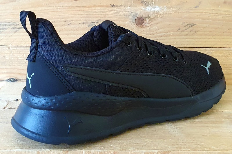 Puma Anzaran Low Textile Trainers UK5.5/US6.5C/EU38.5 372004-10 Triple Black