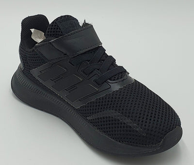 Adidas Run Falcon 2.0 Textile Kids Trainers EG2225 Triple Black UK9/US9.5K/E26.5