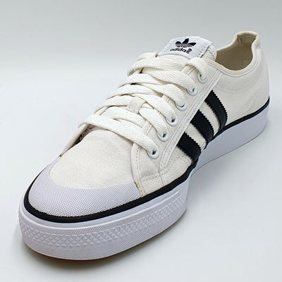 Adidas Original Nizza Low Trainers G12012 White/Black/Gumsole UK11/US11.5/EU46