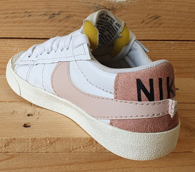 Nike Blazer 77 Jumbo Low Leather Trainers UK5/US7.5/EU38.5 DQ1470-102 White/Pink