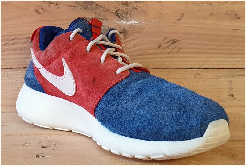 Nike Roshe Run Premium Suede Trainers UK3.5/US6/EU36.5 532570-400 Blue/Red