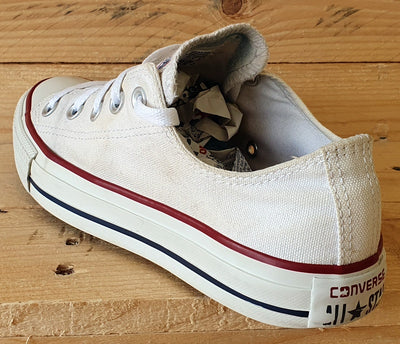 Converse Chuck Taylor All Star Low Canvas Trainers UK4/US6/EU36.5 M7652 White