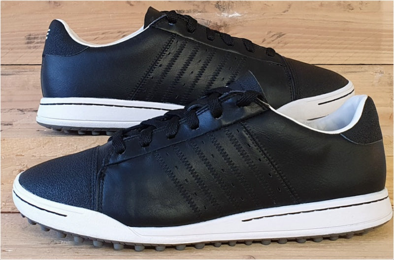 Adidas Adicross Low Leather Golf Trainers UK8/US8.5/EU42 816458 Black/White
