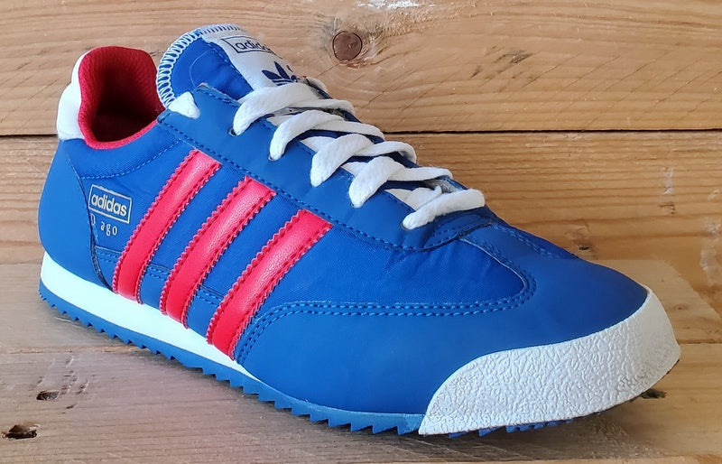 Adidas Originals Dragon Low Textile Trainers UK4/US4.5/EU36.5 G20816 Blue/Red