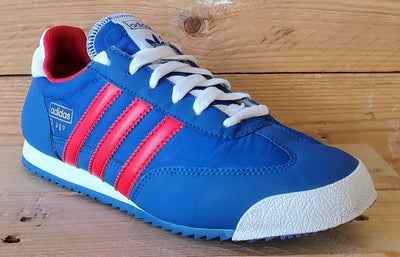 Adidas Originals Dragon Low Textile Trainers UK4/US4.5/EU36.5 G20816 Blue/Red